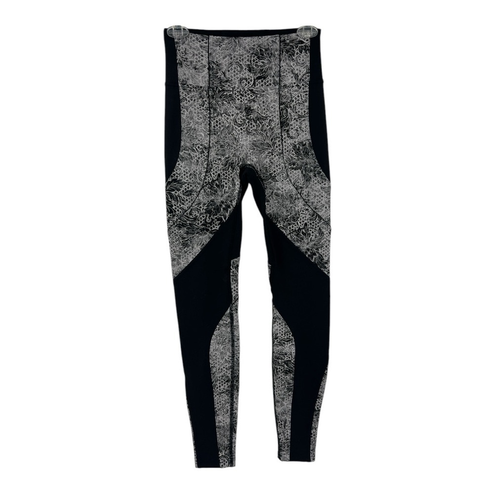 Lululemon Sweat Repeat Tight 28" Black Serigraph Starlight Black